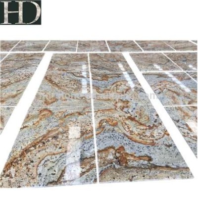 New Natural Polished African Canyon Granite Stone Tiles Price for Floor and Countertops